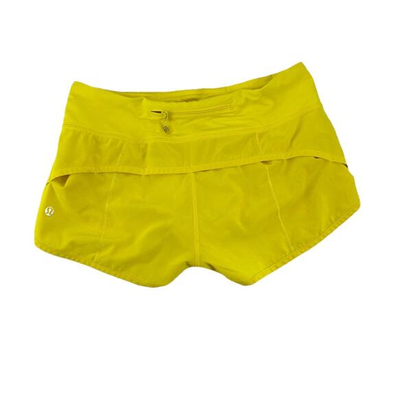 Lululemon Size 6? Women Speed Up Short 2” Running Zip Pocket Yoga Gym Q01 - Picture 1 of 8